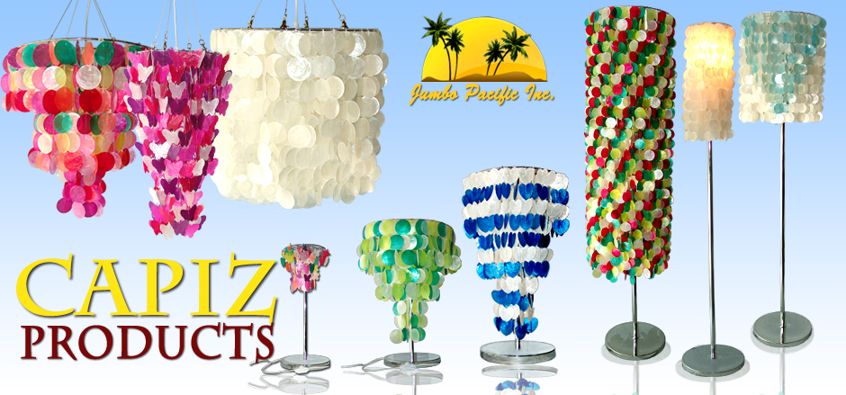 Capiz Raw shell of capiz lightings that suits your room as decrations in night.